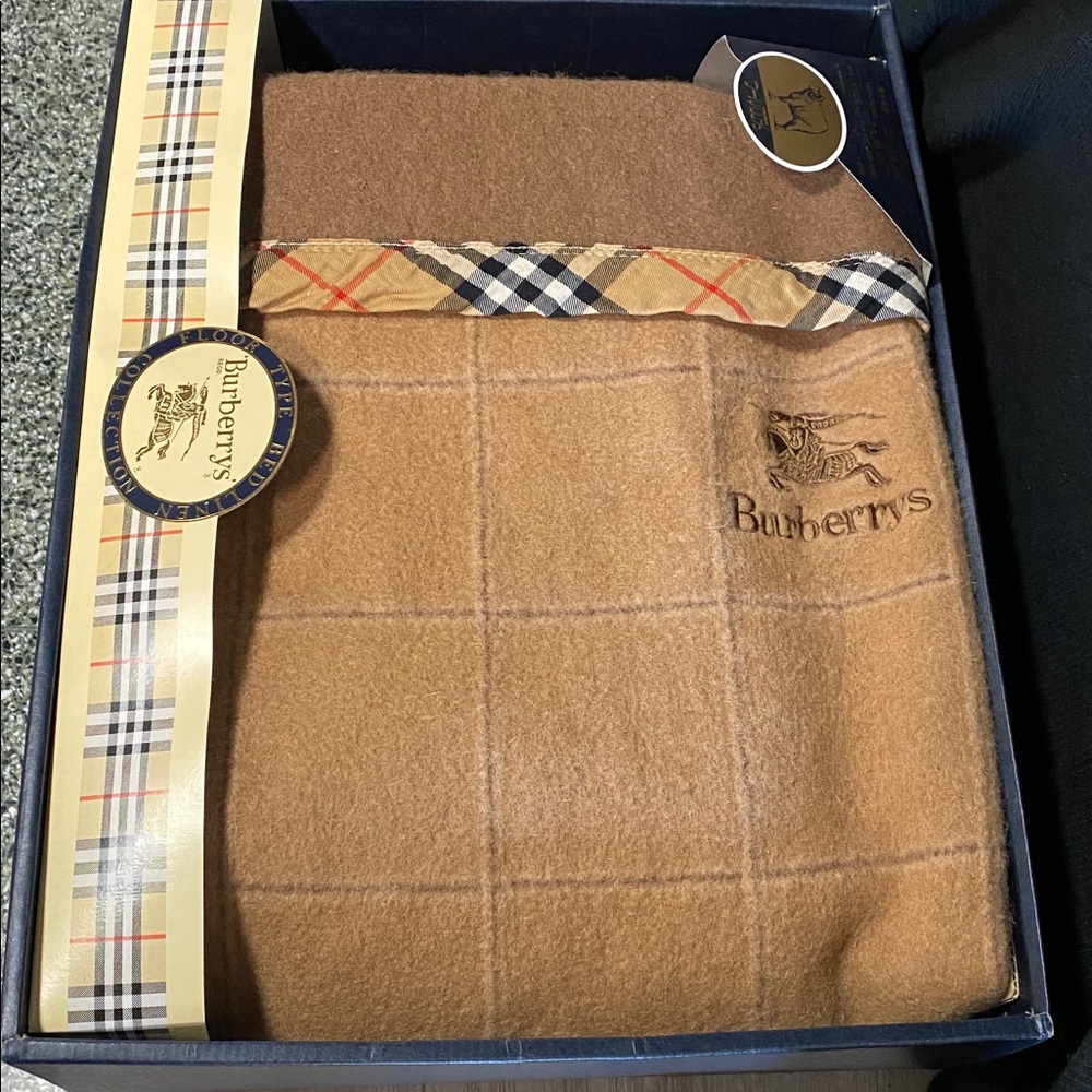 Vintage Burberrys Wool Blanket